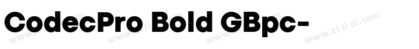 CodecPro Bold GBpc字体转换